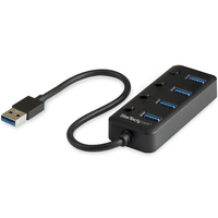 Miniatura 1 de 4-PORT USB 3.0 HUB - 4X USB-A WITH INDIVIDUAL ON/OFF SWITCH ES