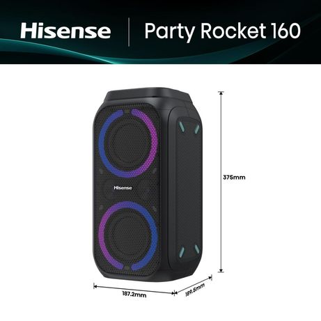 ALTAVOZ PORTATIL HISENSE PARTY ROCKER 160 2.0 160W BT USB NEGRO - Imagen 3 de 17 ALTAVOZ PORTATIL HISENSE PARTY ROCKER 160 2.0 160W BT USB NEGRO - Imagen 3 de 17