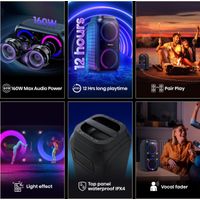 Miniatura 5 de ALTAVOZ PORTATIL HISENSE PARTY ROCKER 160 2.0 160W BT USB NEGRO