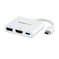 Miniatura 1 de USB TYPE-C TO HDMI ADAPTER PD & USB PORT -USB-C 4K - WHI TE