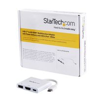Miniatura 3 de USB TYPE-C TO HDMI ADAPTER PD & USB PORT -USB-C 4K - WHI TE