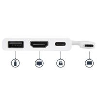 Miniatura 5 de USB TYPE-C TO HDMI ADAPTER PD & USB PORT -USB-C 4K - WHI TE