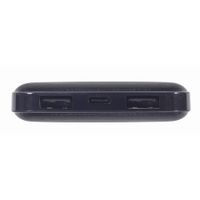 Miniatura 5 de POWERBANK GEMBIRD 10000mAh 1x microUSB A 2x USB-A NEGRO