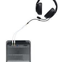 Miniatura 6 de CABLE AUDIO NANO CABLE JACK3.5/H - 2*JACK3.5/M 20CM BLANCO