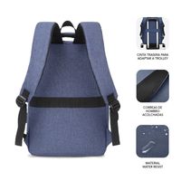 Miniatura 3 de MALETIN PORTATIL 15.6´´ SUBBLIM BLUE