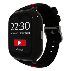 SmartWatch SaveFamily Iconic Plus 2 Correa Silicona Estampada Negra Streamer 4G