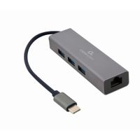 Miniatura 2 de ADAPTADOR DE RED GEMBIRD USB-C GIGABIT CON CONCENTRADOR USB 3.1 DE 3 PUERTOS