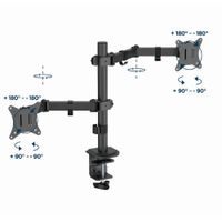 Miniatura 4 de BRAZO DE MONITOR GEMBIRD PARA 2 PANTALLAS DE ESCRITORIO AJUSTABLE 17-32 PULG