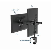 Miniatura 5 de BRAZO DE MONITOR GEMBIRD PARA 2 PANTALLAS DE ESCRITORIO AJUSTABLE 17-32 PULG