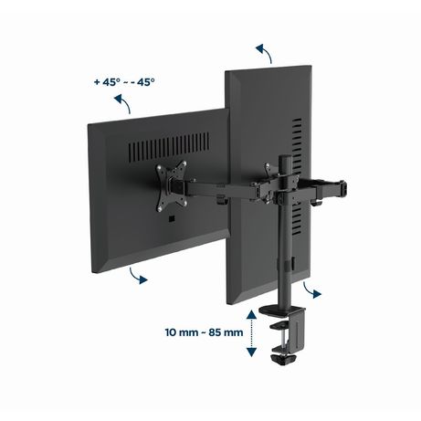 BRAZO DE MONITOR GEMBIRD PARA 2 PANTALLAS DE ESCRITORIO AJUSTABLE 17-32 PULG - Imagen 5 de 7 BRAZO DE MONITOR GEMBIRD PARA 2 PANTALLAS DE ESCRITORIO AJUSTABLE 17-32 PULG - Imagen 5 de 7