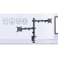 Miniatura 6 de BRAZO DE MONITOR GEMBIRD PARA 2 PANTALLAS DE ESCRITORIO AJUSTABLE 17-32 PULG