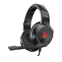 Miniatura 1 de Savio Strike Auriculares Al  mbrico Diadema M  sica uso diario Negro  Rojo
