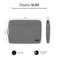 Miniatura 5 de MALETIN PORTATIL SUBBLIM  13.3" - 14" SLEEVE URBAN GREY