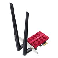 Miniatura 4 de Cudy Adaptador de Red PCIe Tribanda WiFi 7 BE9300 - Bluetooth 5.4 - Disipador Termico - Color Negro/Rojo