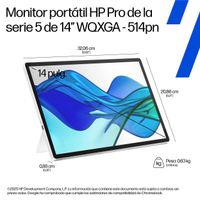 Miniatura 9 de HP Monitor Portable Series 5 PRO 514PN / 14" / WQXGA / USB(C)