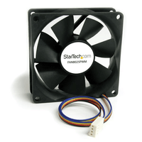 Miniatura 1 de STARTECH  Ventilador Fan para Chasis Caja de Ordenador PC Torre  - 80x25mm - Conector PWN  Negro