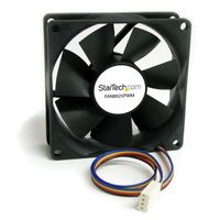 Miniatura 3 de STARTECH  Ventilador Fan para Chasis Caja de Ordenador PC Torre  - 80x25mm - Conector PWN  Negro
