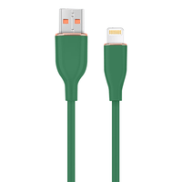Miniatura 1 de CABLE DE CARGA Y DATOS GEMBIRD DE SILICONA PREMIUM DE 8 CLAVIJAS 1,5 M VERDE