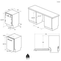 Miniatura 6 de LAVAVAJILLAS INTEGRABLE CANDY CDIH2T1047 E 10 CUBIERTOS