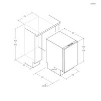 Miniatura 7 de LAVAVAJILLAS INTEGRABLE CANDY CDIH2T1047 E 10 CUBIERTOS
