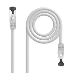 Nanocable Cable red Cat. 8.1 2GHZ SSTP Gris 1m