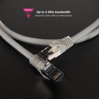 Miniatura 5 de Nanocable Cable red Cat. 8.1 2GHZ SSTP Gris 1m