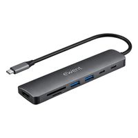 Miniatura 2 de HUB EWENT EW1152 USB-C 7 EN 1 HDMI 4K/USB-C/2USB-A/LECTOR TARJETAS SD Y MIROSD