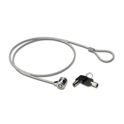 CABLE 1M SEGURIDAD ANTIRROBO OEM CON LLAVE PARA PORTATIL, MONITOR, ORDENADOR