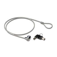 Miniatura 2 de CABLE 1M SEGURIDAD ANTIRROBO OEM CON LLAVE PARA PORTATIL, MONITOR, ORDENADOR