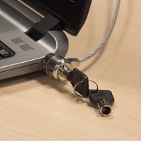 Miniatura 6 de CABLE 1M SEGURIDAD ANTIRROBO OEM CON LLAVE PARA PORTATIL, MONITOR, ORDENADOR