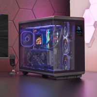 Miniatura 3 de CAJA ATX MARS GAMING MC-REVPRO PANTALLA LCD 4.3" CRISTAL TEMPLADO 4X VENTILADORES ARGB BLACK