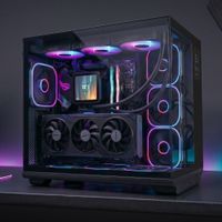 Miniatura 6 de CAJA ATX MARS GAMING MC-REVPRO PANTALLA LCD 4.3" CRISTAL TEMPLADO 4X VENTILADORES ARGB BLACK