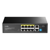 Miniatura 1 de Cudy GS1010P Switch Gigabit PoE+ de 8 Puertos con 2 Puertos de Enlace Ascendente Gigabit