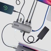 Miniatura 5 de Adaptador Multipuertos USB-C a DP Doble - 100W - 4K60 - GbE