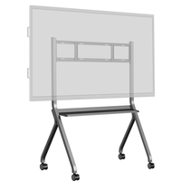 Miniatura 1 de IIYAMA MOBILE CART ON WHEELS, MAX. LOAD 100KG, SUITABLE FOR 55~86", MAX VESA 800X600 COLOR SILVER METALIC (MD-CART02-S1)
