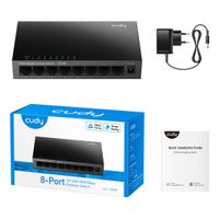 Miniatura 4 de SWITCH 8 PUERTOS 10/100/1000 CUDY GS108 NEGRO