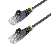 Miniatura 1 de Cable Ethernet CAT6 Delgado de 7m Negro - Snagless - LSZH