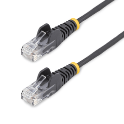 Cable Ethernet CAT6 Delgado de 7m Negro - Snagless - LSZH