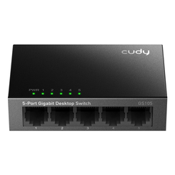 SWITCH 5 PUERTOS 10/100/1000 CUDY GS105 NEGRO
