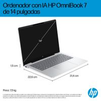 Miniatura 6 de PORTATIL HP OMNIBOOK 7 14-fr0011ns U5-225U 16GB 1TB SSD 14"OLED W11H