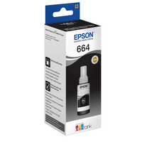 Miniatura 1 de CARTUCHO EPSON BLACK T6641 ECOTANK BOTTLE 70ML C13T664140