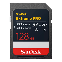 Extreme PRO 128GB V90 SDXC UHS-II 300MBs