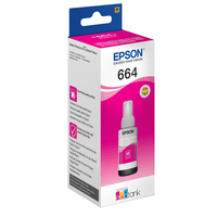 Miniatura 1 de CARTUCHO EPSON MAGENTA T6643 ECOTANK BOTTLE 70ML C13T664340