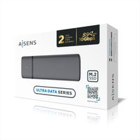 Miniatura 6 de AISENS Caja Externa M.2 (NGFF) ASM2-002G SATA/NVME a USB3.1/USB3.2 GEN2, Gris