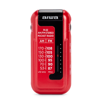 Miniatura 1 de RADIO ANALOGICA MINI AIWA R-22RD AM/FM HYPERBASS COLOR ROJO