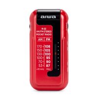 Miniatura 2 de RADIO ANALOGICA MINI AIWA R-22RD AM/FM HYPERBASS COLOR ROJO