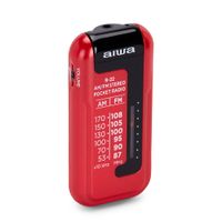 Miniatura 3 de RADIO ANALOGICA MINI AIWA R-22RD AM/FM HYPERBASS COLOR ROJO