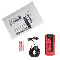 Miniatura 7 de RADIO ANALOGICA MINI AIWA R-22RD AM/FM HYPERBASS COLOR ROJO