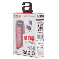 Miniatura 8 de RADIO ANALOGICA MINI AIWA R-22RD AM/FM HYPERBASS COLOR ROJO