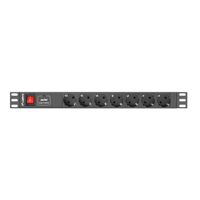 Miniatura 3 de REGLETA LANBERG 1U 16A RACK 19 7X SOCKET NEGRO 2M